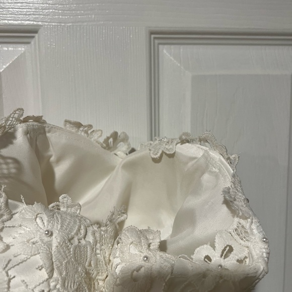 White Lace Prom Dress - Picture 11 of 12